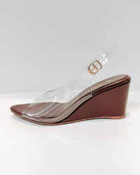PLATAFORMA GABRIELA ACETATO CHOCOLATE