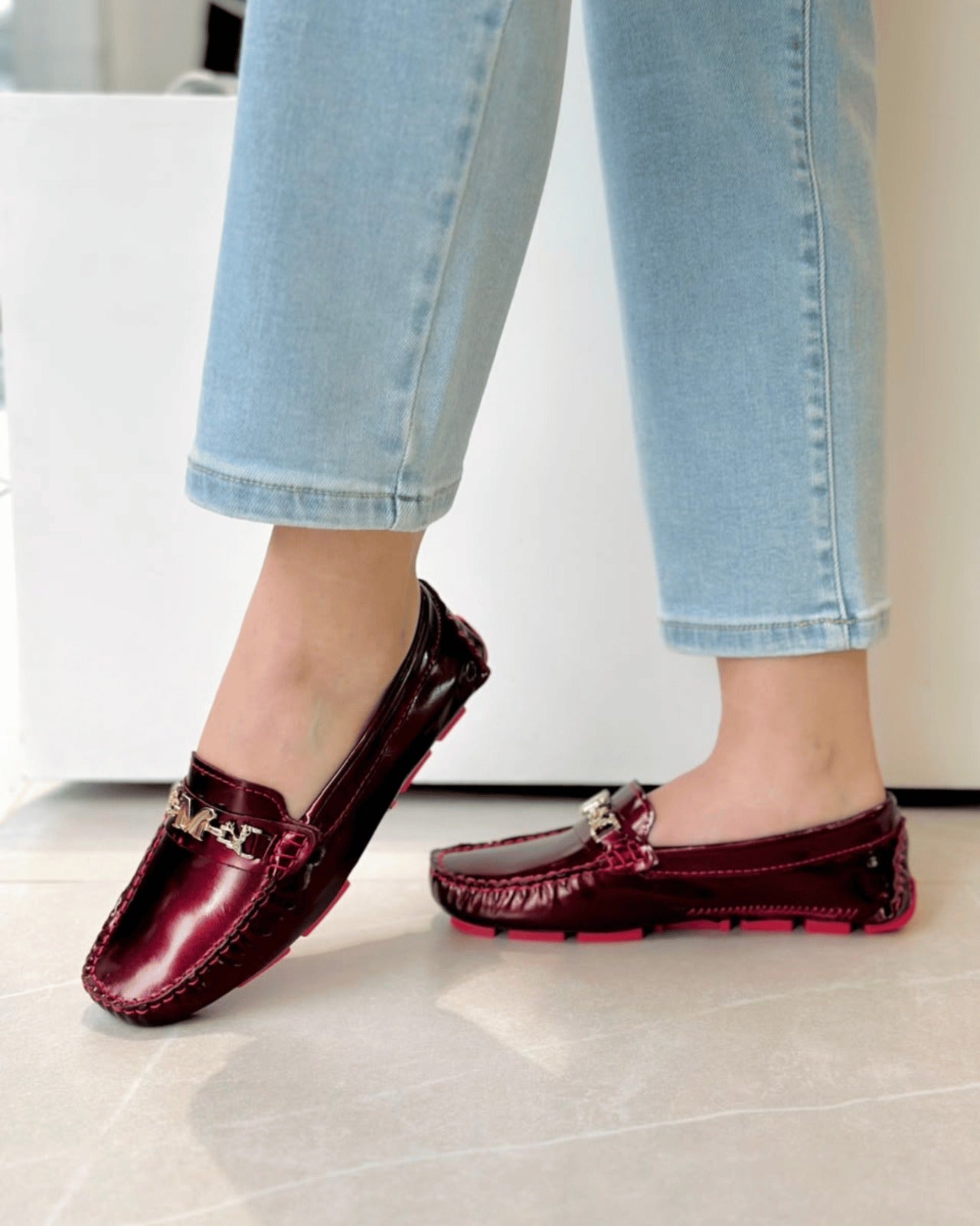 MOCASIN LIORA CHAROL VINOTINTO
