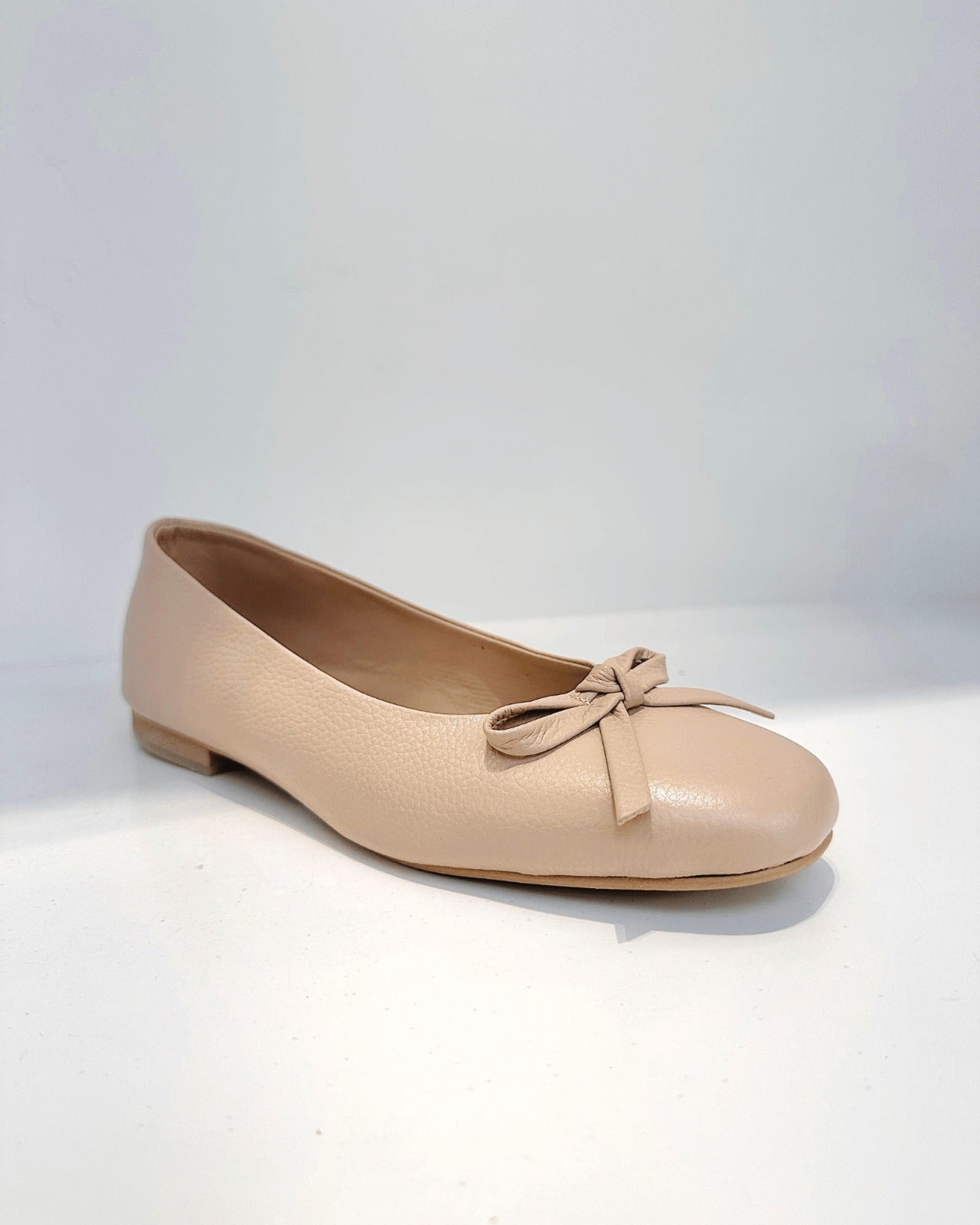 BALETA BAILARINAS ALMA CUERO CAPUCHINO