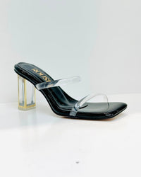 SANDALIA TACON VALENTINA NEGRO