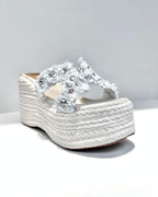 PLATAFORMA KARINA CON PERLAS CELESTE