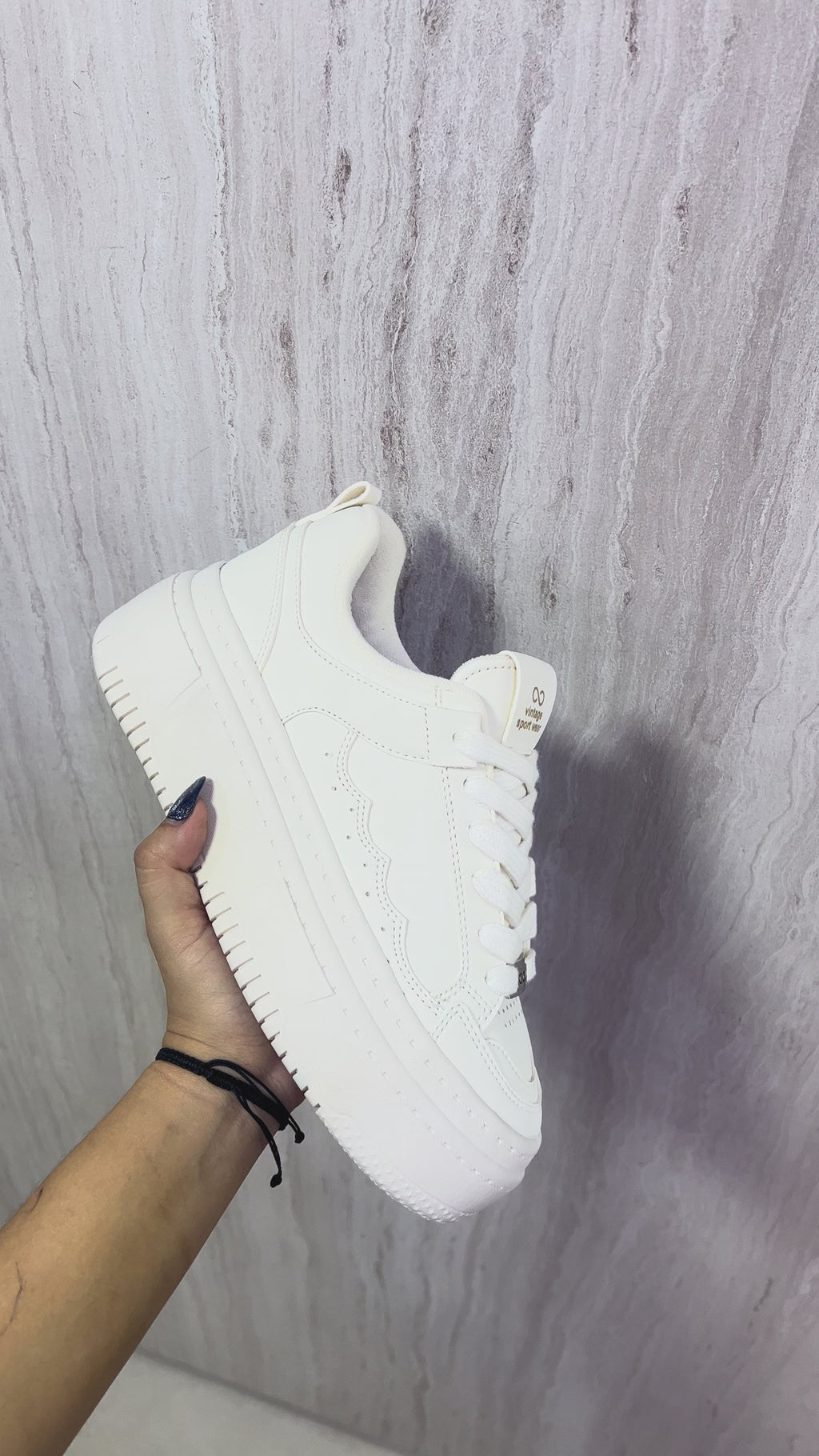 AQ321VAI TENIS PLATAFORMA URBAN STYLE VAINILLA